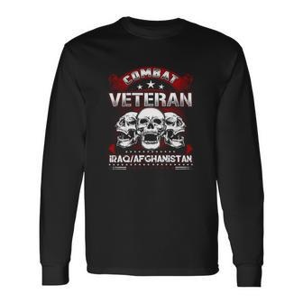 Combat Veteran Iraq Standard Long Sleeve T-Shirt - Monsterry