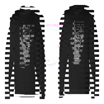 Cool Aka Sorority My Pinky Is Always Up Word Art Long Sleeve T-Shirt - Thegiftio
