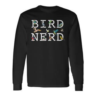 Cool Bird Lover Birdwatching Present Birdwatcher Birder Long Sleeve T-Shirt | Mazezy