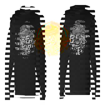 Cool Thanksgiving Retro Groovy Thick Thighs And Pumpkin Pies Men Women Long Sleeve T-Shirt T-shirt Graphic Print - Thegiftio