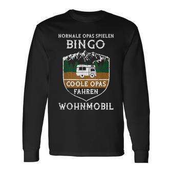 Coole Opas Fahren Wohnmobil Langarmshirts, Camping Opa Vatertag Tee - Seseable