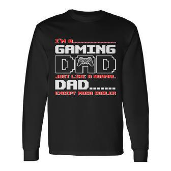 Cooler Gaming Dad Long Sleeve T-Shirt - Monsterry CA