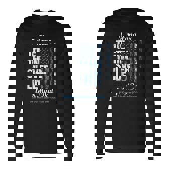 Correctional Officer Dad Thin Silver Line Corrections Men Women Long Sleeve T-Shirt T-shirt Graphic Print - Thegiftio