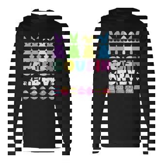 Cousin Crew Bunnies Easter Eggs Easter Day Matching Long Sleeve T-Shirt T-Shirt | Mazezy