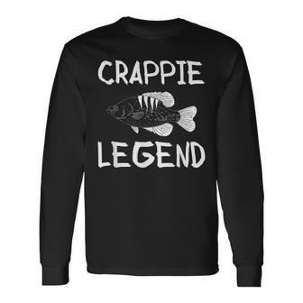 Crappie Legend Fischer Angler Langarmshirts - Seseable