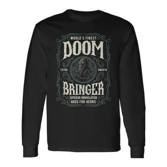 Cthulhu Worlds Finest Doom Bringer Cosmic Horror Cthulhu Long Sleeve T-Shirt | Mazezy