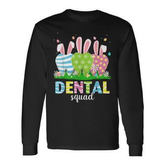 Cute Dentist Tooth Bunny Easter Eggs Dental Squad Easter Long Sleeve T-Shirt T-Shirt | Mazezy