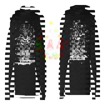 Cute Elves Winter Christmas 2022 Three Nordic Gnomes Swedish Men Women Long Sleeve T-Shirt T-shirt Graphic Print - Thegiftio