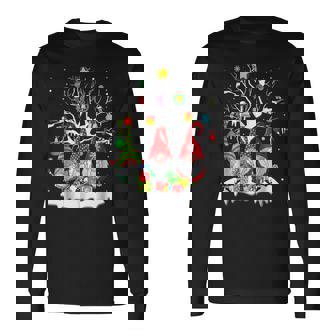 Cute Elves Winter Christmas 2022 Three Nordic Gnomes Swedish V2 Men Women Long Sleeve T-Shirt T-shirt Graphic Print - Thegiftio