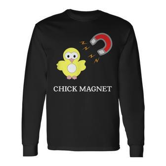 Cute Funny Chick Magnet Gift Attract The Ladies Men Women Long Sleeve T-shirt Graphic Print Unisex - Seseable