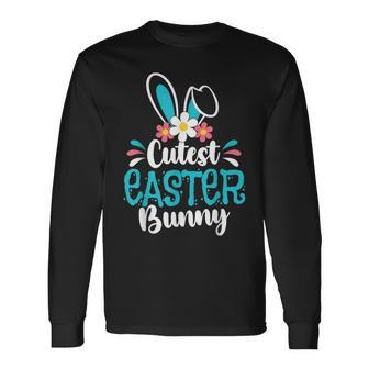 Cutest Easter Bunny Happy Easter Day For Matching Long Sleeve T-Shirt T-Shirt | Mazezy