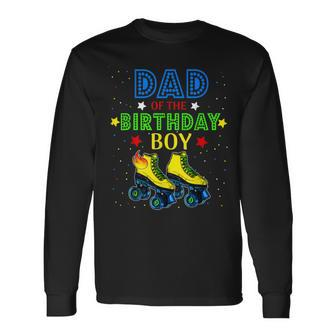 Dad Birthday Rolling Skate Birthday Family Party Men Women Long Sleeve T-shirt Graphic Print Unisex - Seseable