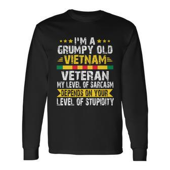 Im A Dad A Grandpa And A Vietnam Veteran Long Sleeve T-Shirt - Monsterry AU