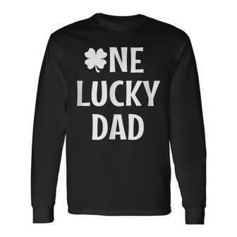 Dad Pregnancy Announcement St Patricks Day Long Sleeve T-Shirt - Seseable