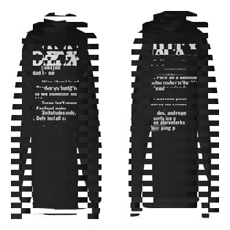 Dad Tax Dad Tax Definition Fathers Day Long Sleeve T-Shirt - Thegiftio UK