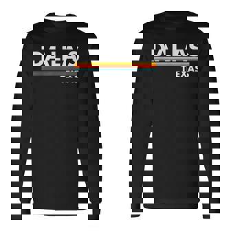 Dallas Texas Throwback Classic Long Sleeve T-Shirt | Mazezy