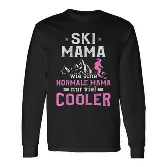 Damen Apres Ski Party Mama Skifahrerin Wintersport Frauen Langarmshirts - Seseable