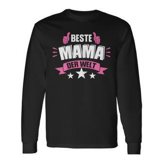 Damen Beste Mama Der Welt V2 Langarmshirts - Seseable