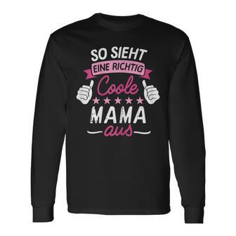 Damen Langarmshirts Coole Mama, Lustiges Design für Mütter - Seseable