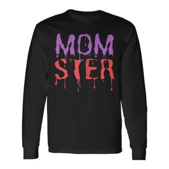 Damen Momster Halloween Kostüm Für Mama Geschenk Langarmshirts - Seseable