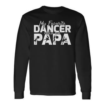 Dance Dad Dancing Daddy Proud Dancer Dad I Finance V2 Long Sleeve T-Shirt - Seseable