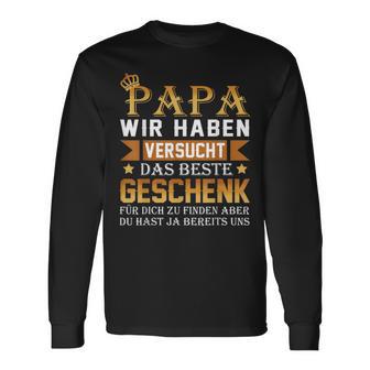 Das Beste Geschenk Papa Tochter Sohn Long Sleeve T-Shirt - Seseable