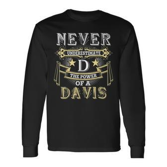 Davis Thing You Wouldnt Understand Name Long Sleeve T-Shirt - Seseable