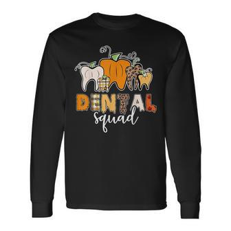 Dental Squad Happy Halloween Spooky Dental Dentist V2 Men Women Long Sleeve T-Shirt T-shirt Graphic Print - Thegiftio UK