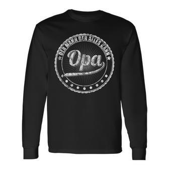 Der Mann Der Alles Kann Opi Großvater Spruch Opa Langarmshirts - Seseable