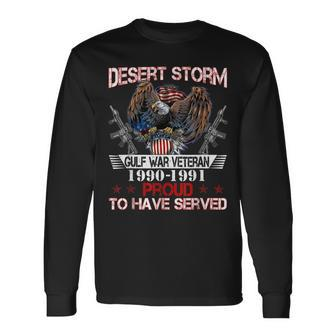 Desert Storm Veteran Operation Desert Storm Veteran Long Sleeve T-Shirt - Seseable