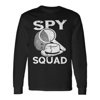 Detektiv Spy Squad Spy Kostüm Investigate Espionage Agent Langarmshirts - Seseable