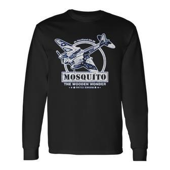 Dh98 Mosquito British Ww2 Aircraft Military Army Long Sleeve T-Shirt | Mazezy
