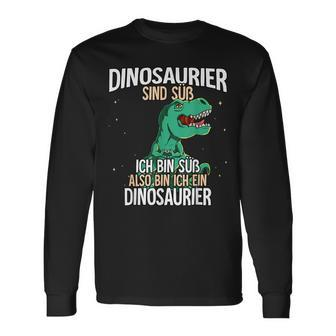 Dinosaurier Sind Süß T-Rex Langarmshirts - Seseable