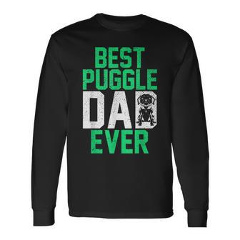 Dog Lover Puggle Dad Pet Owner Fathers Day Animal Puggle Long Sleeve T-Shirt T-Shirt | Mazezy