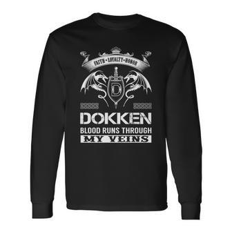 Dokken Blood Runs Through My Veins V2 Long Sleeve T-Shirt - Seseable