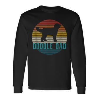 Doodle Dad Vintage Goldendoodle Dog Owner Long Sleeve T-Shirt - Seseable