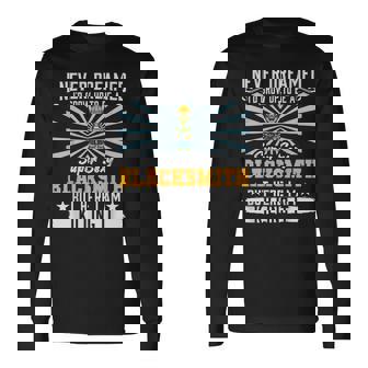 I Never Dreamed Super Sexy Blacksmith Smithing Dad V9 Long Sleeve T-Shirt - Thegiftio UK