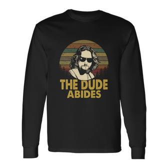 The Dude Abides Vintage Men Women Long Sleeve T-Shirt T-shirt Graphic Print - Thegiftio UK