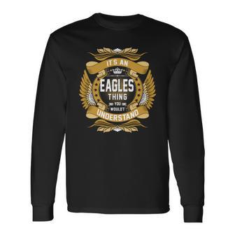 Eagles Name Eagles Name Crest V2 Long Sleeve T-Shirt | Seseable UK