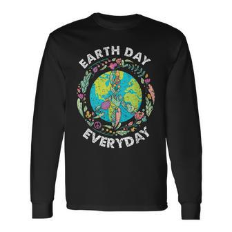Earth Day Everyday Earth Day 2023 Peace Symbol Lovers Long Sleeve T-Shirt T-Shirt | Mazezy