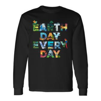 Earth Day Everyday Planet Environmental Animal Long Sleeve T-Shirt T-Shirt | Mazezy
