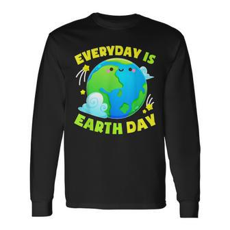 Earth Day Everyday Protect Our Planet Environmentalist Cute Long Sleeve T-Shirt T-Shirt | Mazezy