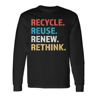Earth Day Saying For Earth Lovers Tree Huggers Long Sleeve T-Shirt T-Shirt | Mazezy