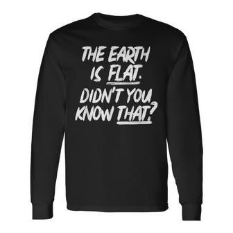 The Earth Is Flat Didnt You Know That Yoongi Flat Earth Long Sleeve T-Shirt T-Shirt | Mazezy