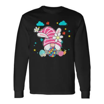Easter Day Accept Understand Love Gnome Autism Awareness Long Sleeve T-Shirt - Seseable