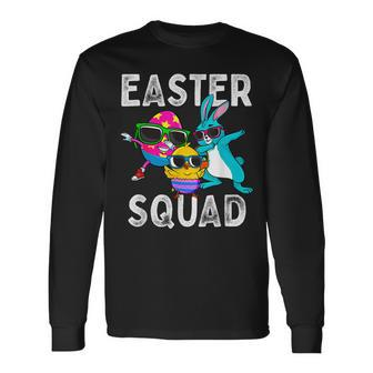 Easter Squad Dabbing Bunny Chick Egg Hunting Matching Long Sleeve T-Shirt T-Shirt | Mazezy