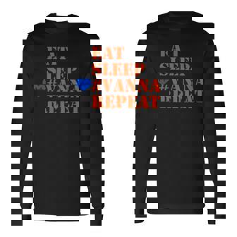 Eat Sleep Vanna Repeat Long Sleeve T-Shirt | Mazezy