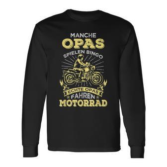 Echte Opas Fahren Motorrad Langarmshirts, Ideal für Großväter - Seseable