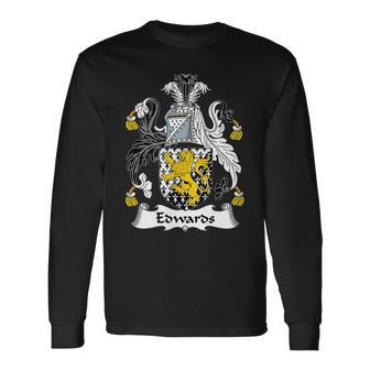 Edwards Coat Of Arms Crest Men Women Long Sleeve T-Shirt T-shirt Graphic Print - Thegiftio UK