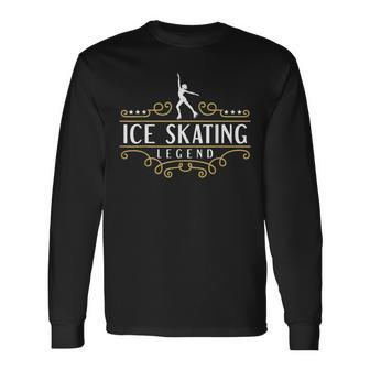 Eiskunstlauf-Legende Schwarzes Langarmshirts, Stilvoll für Eislaufbegeisterte - Seseable